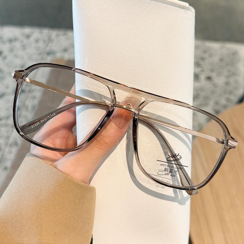 Large Frame Anti-blue Light Glasses Frame Ultra-light Can Be Equipped With Myopia Glasses Frame Flat Light Glasses MH31228