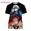 Camiseta con estampado 3D de Gojo Satoru e Itadoru Yuji para hombre,ropa de moda con gráfico de Jujutsu Kaiju,