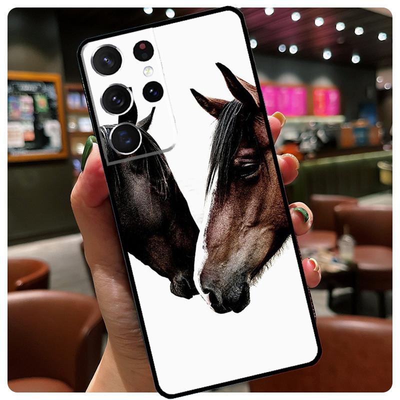 Horse Animal Phone Case For Samsung Galaxy S25 Ultra S20 S21 S22 S23 S24 Ultra S9 S10 Plus S25 FE Cover