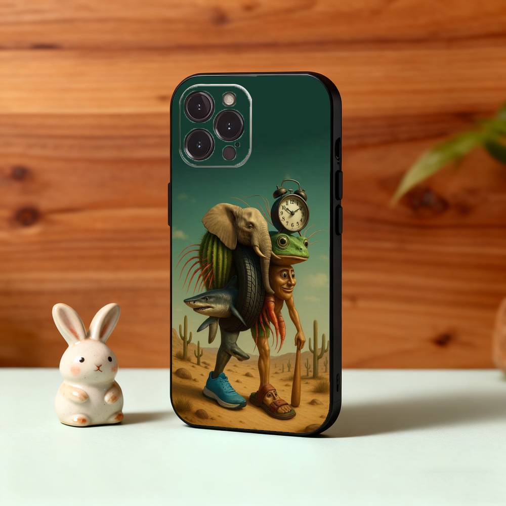 Vintage I-Italian B-Brainrot T-Tung Phone Case For iPhone17,16,15,14,13,12,Plus,Pro Max, 5G Others Soft Black Cover