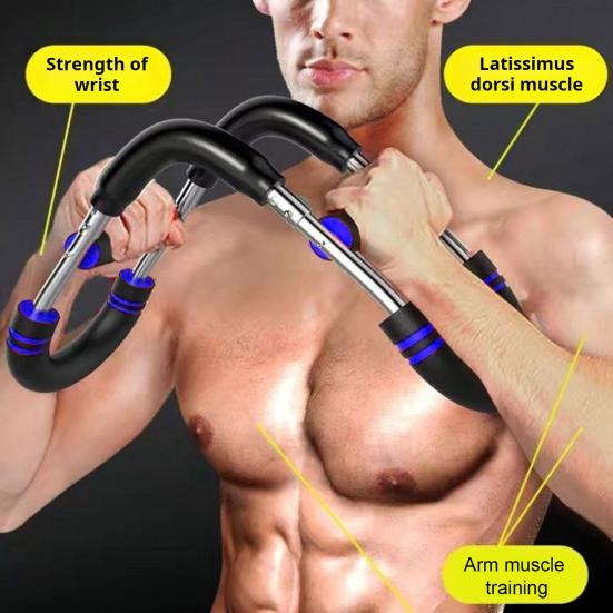 Exercițiu pentru brațe Twister cu mâner din spumă, 40-50 kg, bară de antrenament reglabilă pentru piept, antebraț, triceps, întăritor muscular pentru piept, expansor pentru acasă, echipament de fitness