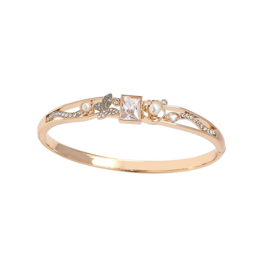 Korean Style Rhinestone Butterfly Bracelet - Exquisite, Elegant, High-End Jewelry for Women