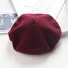 Women'S Wool Beret | Face Slimming Winter Warm | Solid Color Cashmere Blend | Vintage Painter Hat