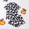 Women's Casual Fashion Halloween Printed Short Sleeve Home Suit