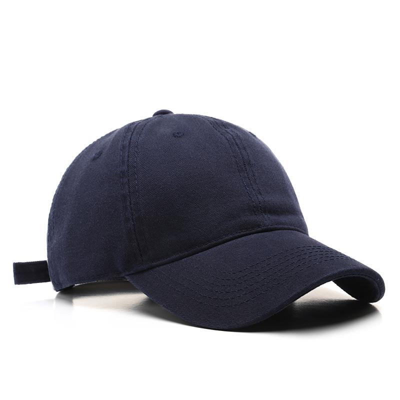12 Color Korean Style Japanese Style Washed Curved Brim Cotton Peaked Cap For Men Solid Color Women's Sun Protection Sunshade Baseball Cap