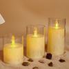 Simulation LED Flameless Candles Light Acrylic Night Light Candles Lamp  Festival Celebration