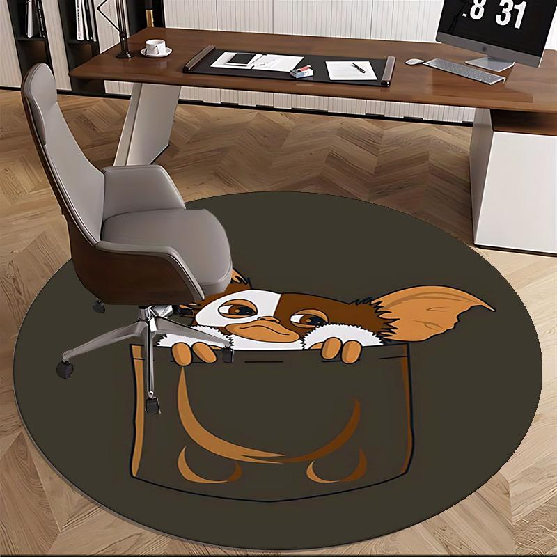 Gizmo,Pocket Monster Chair mat Round Rug Office carpet, Non slip, Suitable for Living Rooms, Bedrooms,Decor1205874a