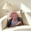 M-Manjiro Sano Tokyo Revengers  Pillow Case Square Double-Sided Sofa Cushion Cover Bedroom Bedside Pillow