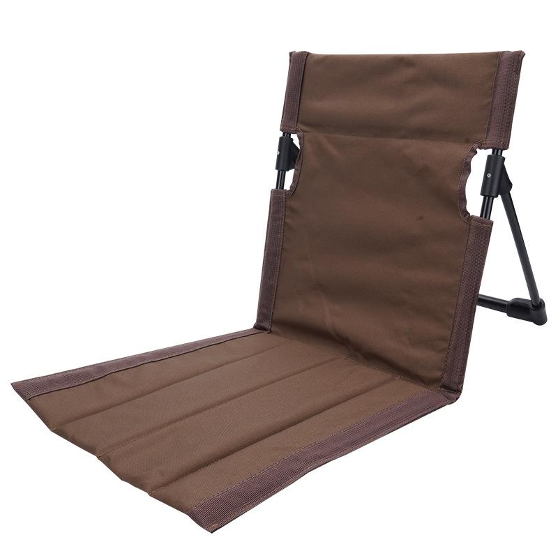 Outdoor Camping Aluminum Alloy Folding Cushion Convenient Lawn Chair Beach Chair Backrest Balcony Rest Chair Outdoor Furniture Soft and Comfortable