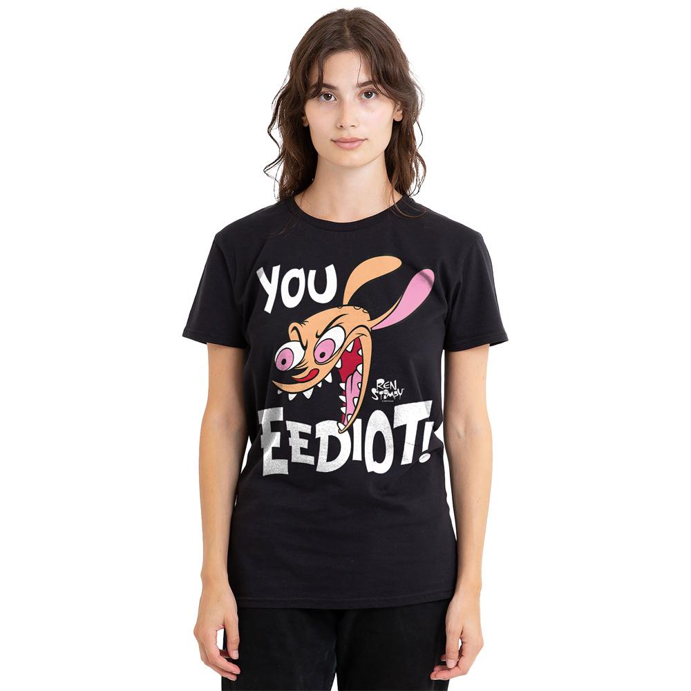 Ren & Stimpy Unisex Adult You Eediot! T-Shirt