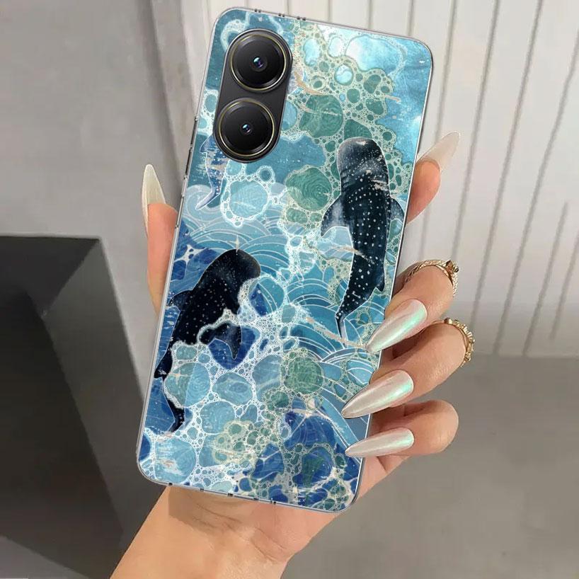 

Ocean Whale Shark Phone Case for Xiaomi Poco X5 X6 X7 Pro F7 Ultra M7 Redmi 15 15C 13 13C 12 12C 10 10A 10C 9 9A 9C 9T Shell Poc Xiaomi Poco M7 4G