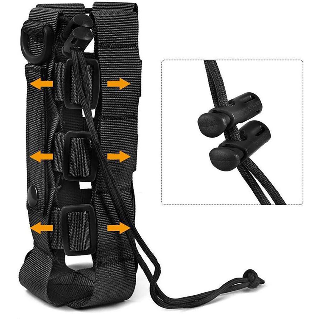 Belt Water Bottle Holder Bag Nylon Tactic Belt Water Bottle Pouches Water Bottle Carriers for Camping Hiking Travelling