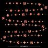 Rose Gold 25th Birthday Decorations Number 25 Circle Dot Twinkle Star Garland Metallic Hanging Streamer Bunting Banner Backdrop for Girls Twenty Five