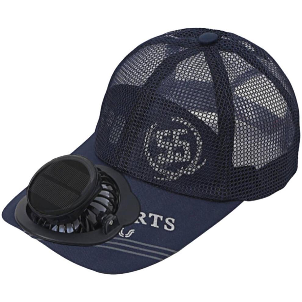 Summer Solar Charging Fan Cap Outdoor Sports Mesh Baseball Cap (8-16 Hours)