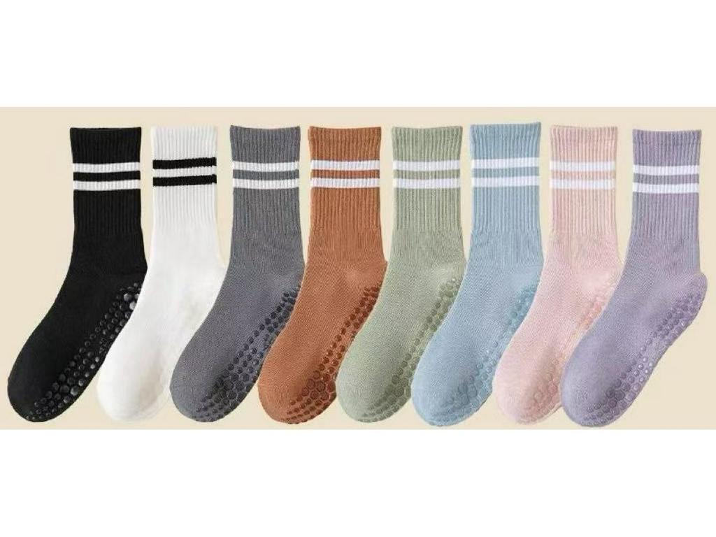 Professional Anti-Slip Five-Toe Pilates & Yoga Mid-Calf Socks – 2025 Hot Seller