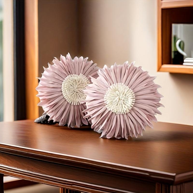 1pc Contemporary Floral Throw Pillow Cover, Handcrafted Artistic Cushion Case, Machine Washable Polyester Decorative Pillowcase with Zipper Closure