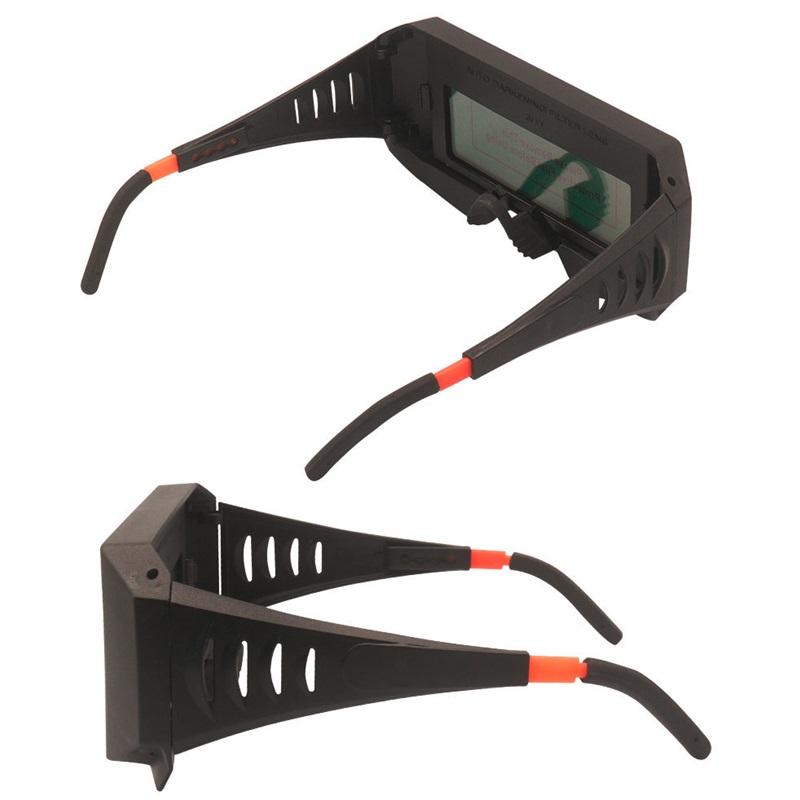 Automatic Dimming, Electric Welding Glasses Welder's Argon Arc Two-protection Welding Protective Glasses, Anti-glare Arc Glare Goggles