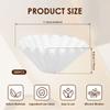 200Pcs Small Coffee Filter Uniform Water Flow Basket Coffee Filter Paper Efficient Filtration Strainer Paper for Home Office