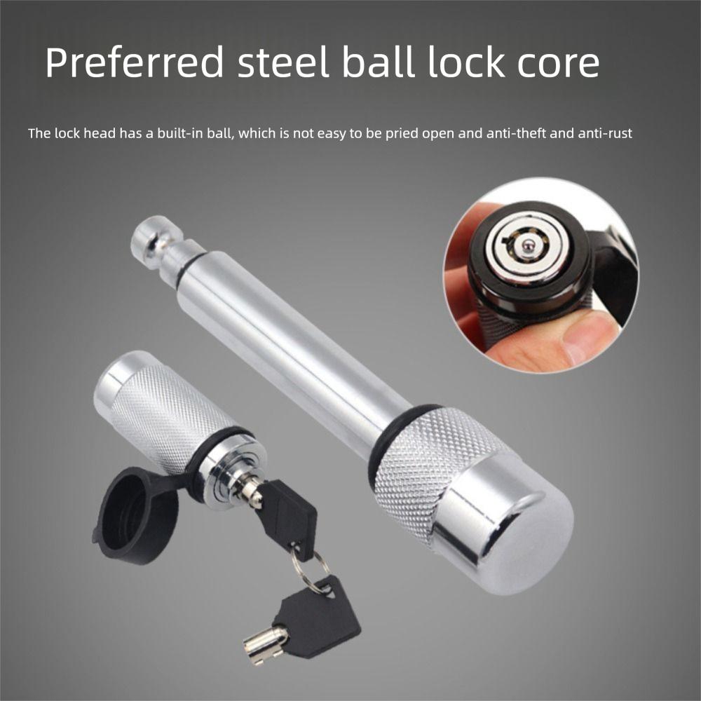 With 2 Keys Trailer Hitch Receiver Locking Pin 5/8 Inch Tow Hitch Lock Car Accessories
