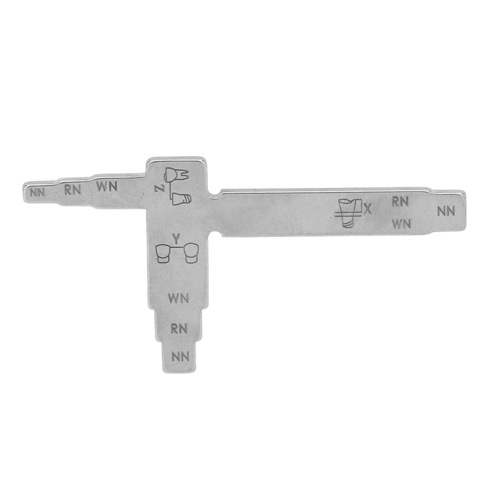 

Стоматологический измеритель имплантатов Т-образной формы из нержавеющей стали с четкой шкалой, термостойкий, межзубный