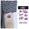 Waterproof Colorful Flower Tattoo Stickers - Disposable Tattoos