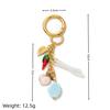 European DIY Fashion Keychain & Brooch: 18K Copper-Plated Pendant Accessories for Bags