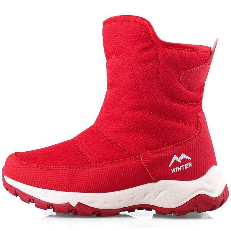 New Men's Women's Snow Boots Thickened Velvet Cotton Shoes Couple Winter Boots Outdoor Non-slip Platform Boots Botas Para Hombre