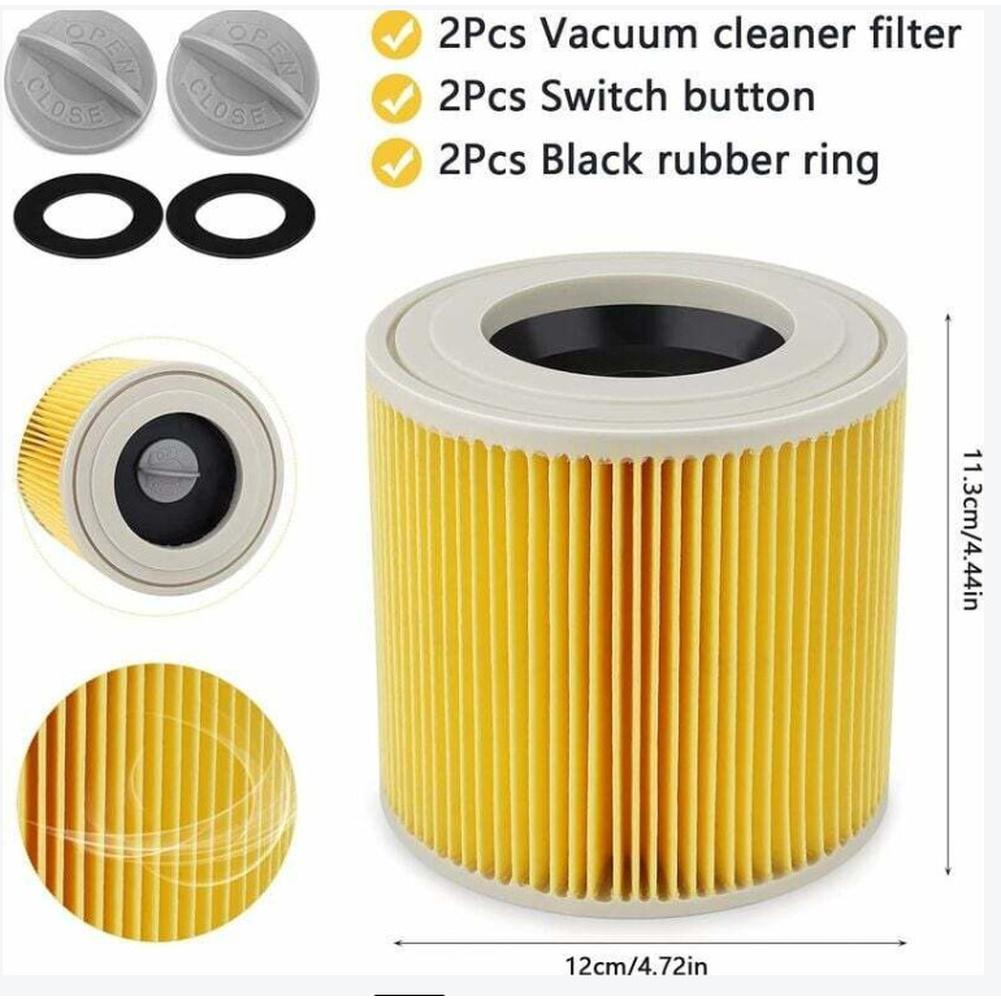 HEPA Filter for KARCHER WD3 NT18 20 38 1 MV2 Vacuum Cleaners Engineered to Capture and Fine Dust for Cleaner Air