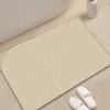 Sim-ple Lines Diatom Mud Ground Surface Mat Moisture Moisture-wicking Dirt Resistance Foot Mat Bathroom Door Area Mat Strong Moisture