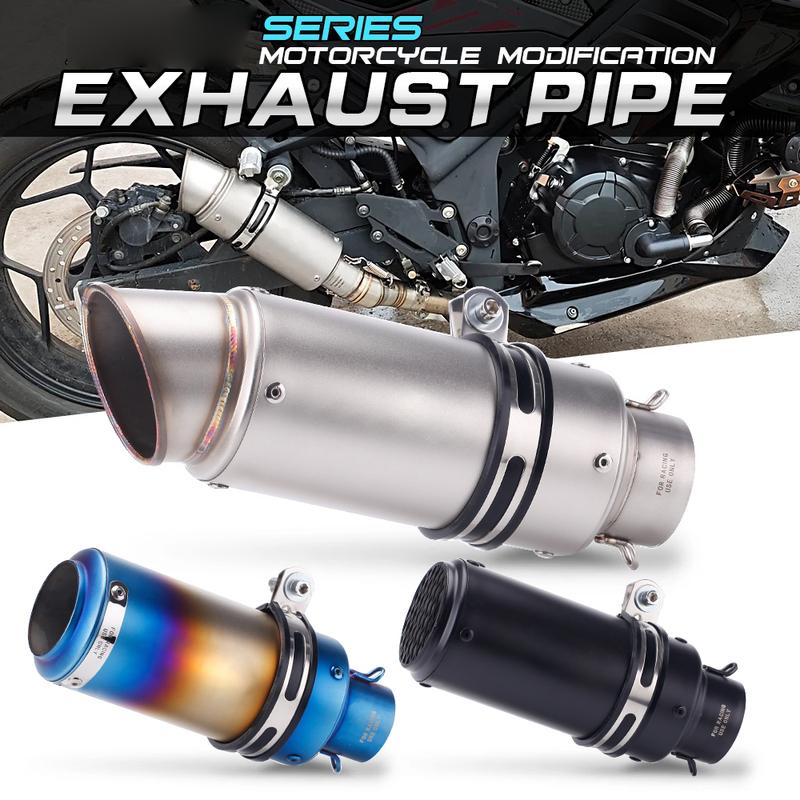 51mm Racing Motorcycle Exhaust Muffler GP-project Universal Sport Bike Muffler
