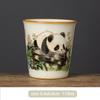 1 Pieza Tradición China Horno Ru Cerámica Taza de Té Hecha a Mano Linda Taza de Té Panda Bol de Té para el Hogar Taza de Maestro Accesorios para Juego de Té