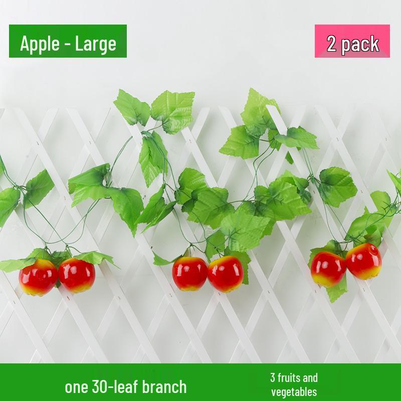 Artificial Rattan Vines for Pipe and Ceiling Decoration - Fake Green Leaves