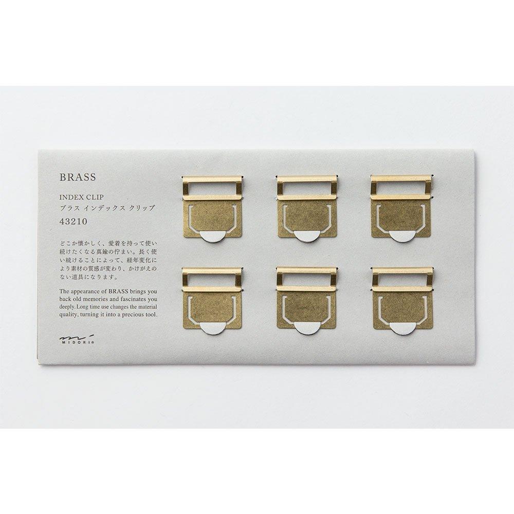 Traveler's Company Midori Brass Index Clip 43210006 - Durable Travel Organizing Clips