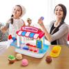 Cute Simulation Kids Ice Cream Shop Kitchen Cart Pretend Toy Set Role Play Gift