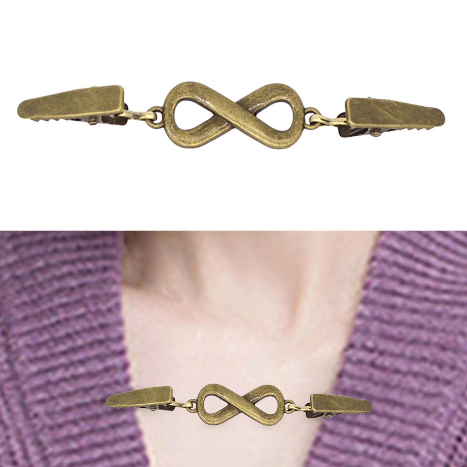 

Застібка-кліпса зі сплаву Брошка для светра Модні застібки для накидки Сорочки Жінок Дівчат Шарф Bronze