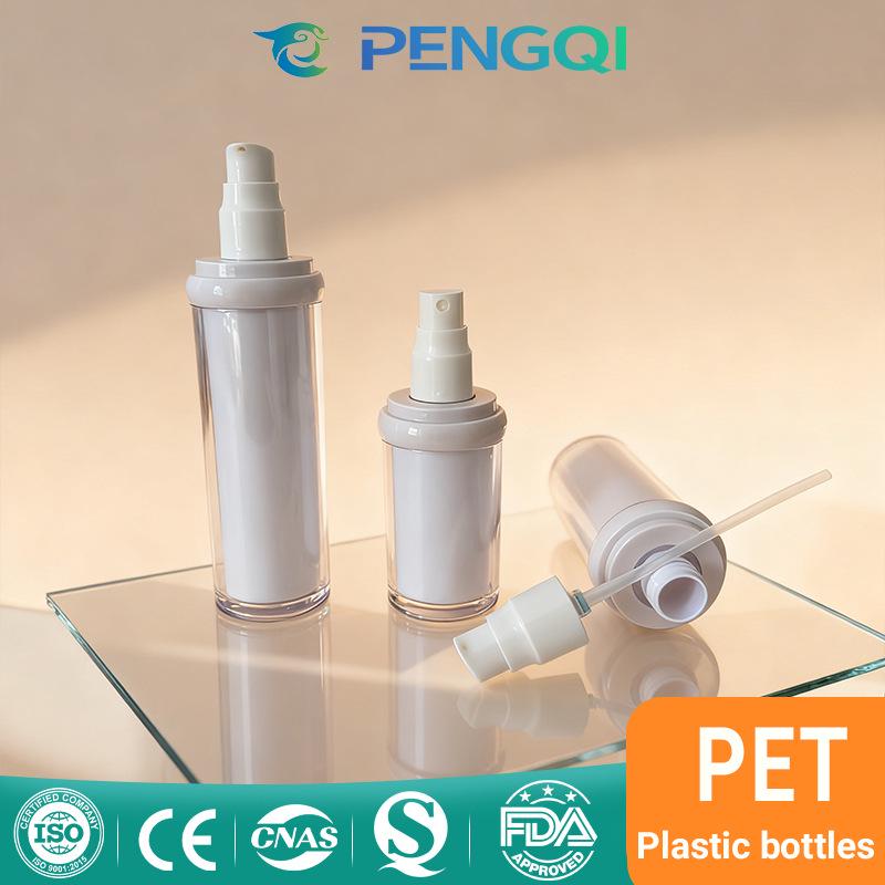 

Luxurious Refillable Skincare Essence Double-Layer Spray Bottle, 30g, Empty, Large Quantity Available 50ml White PET