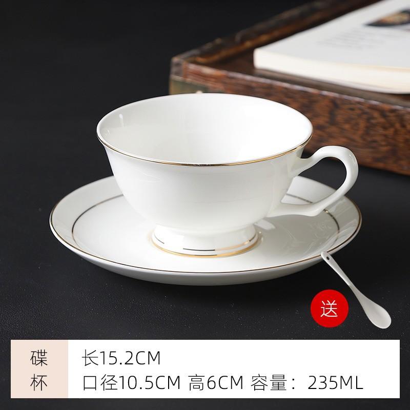 Caneca Porcelana de Osso borda dourada conjunto de xícaras de café luxo flor cerâmica xícara e pires inglês negócios Hotel utensílios de café americanos caneca