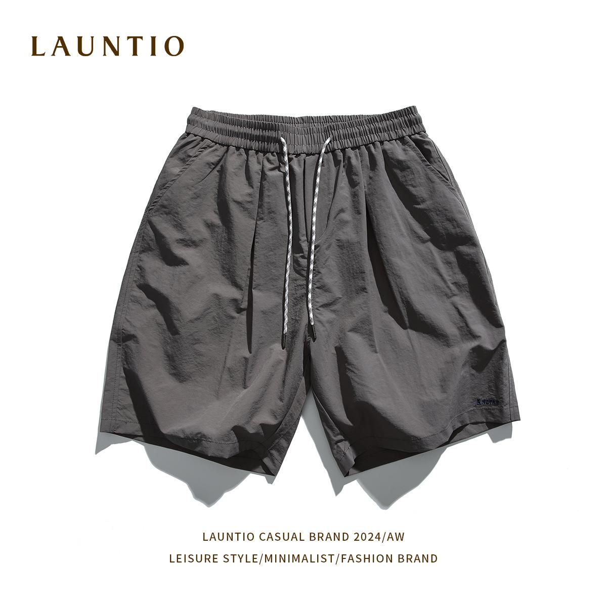 Базовые мужские капри универсальные летние четырехцветные вышитые свободные повседневные — фото 9