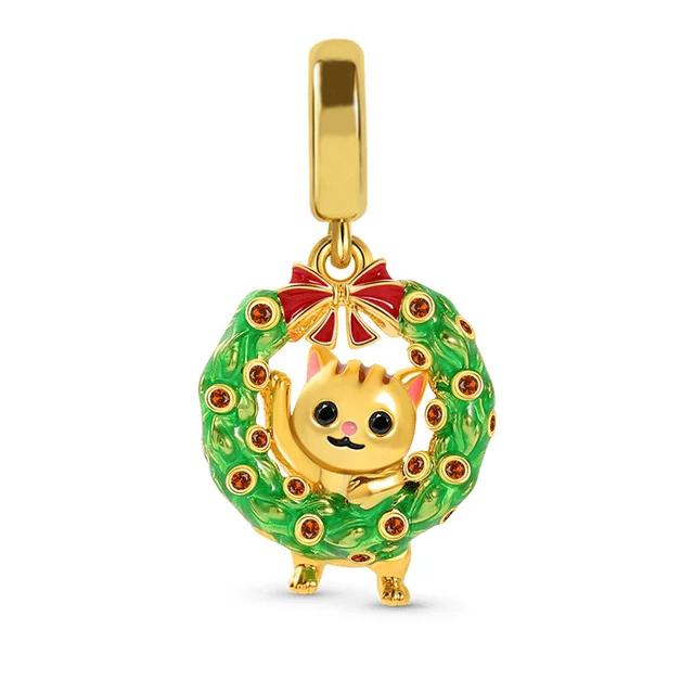 New Gold Plating Bee Family Tree Snake Pine Nuts Charms Beads Fit Original Pendant Bracelet Diy Fashion Woman Jewelry