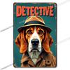 Vintage Cute Dog Themed Metal Tin Sign Retro Funny Puppy Wall Art Decor for Home Pet Shop Man Cave Rustic Iron Painting Plaque