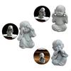 3 Pieces Statues of , Little Buddha, Car Sculpture Ornaments