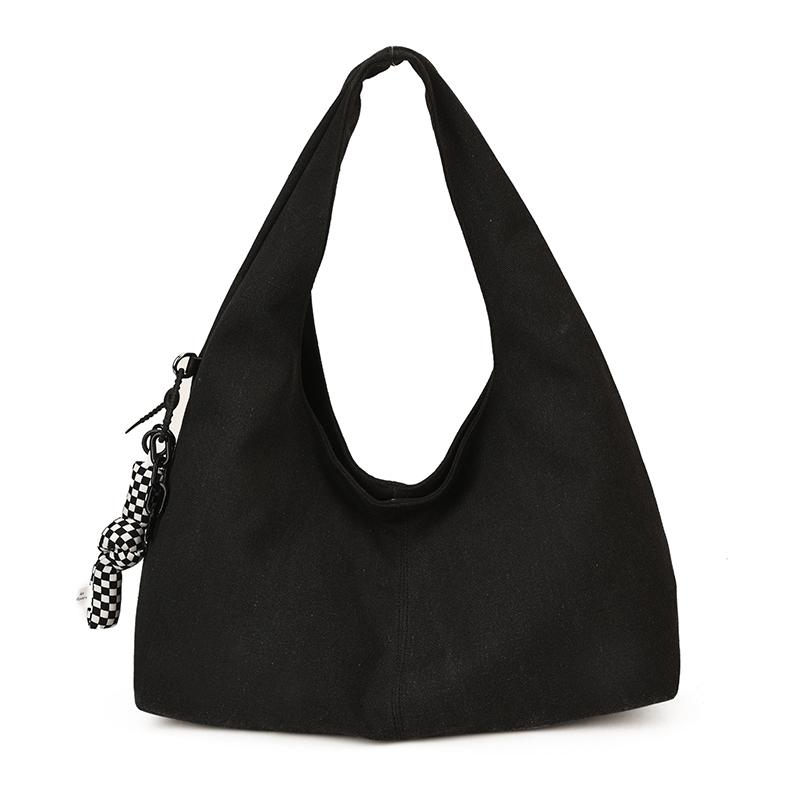 

Вместительная сумка-тоут для поездок на работу, женская наплечная сумка под мышкой чёрный