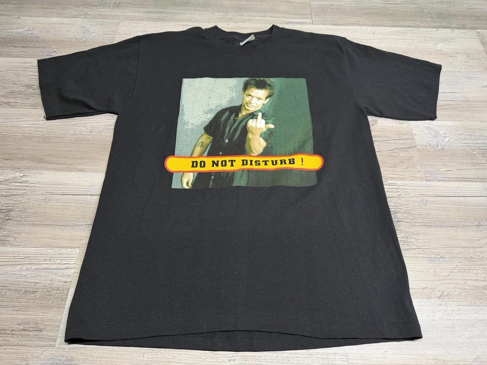 Vintage John Mellencamp T-Shirt 1999 Tour Rural Electrification Middle Finger L S