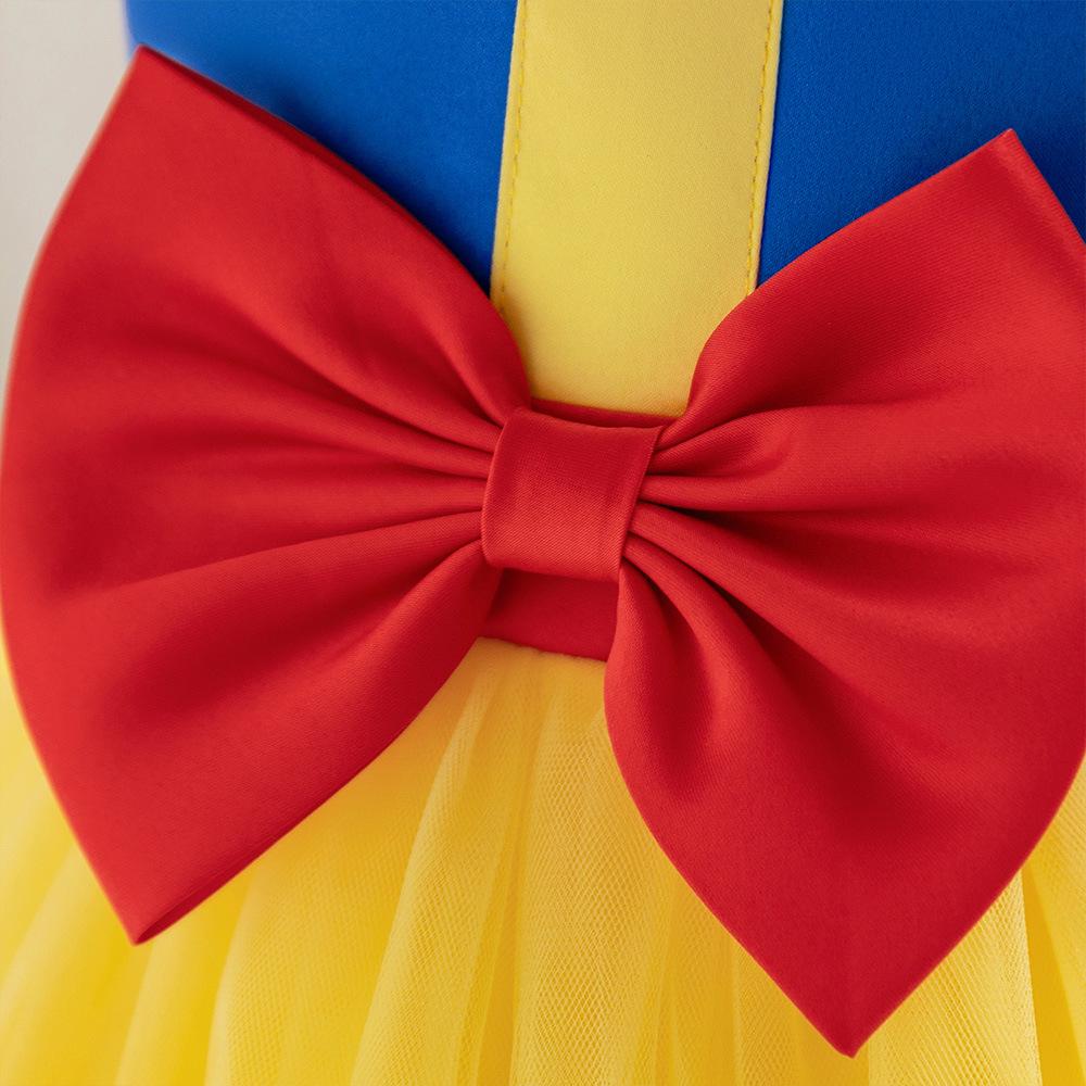 Kinder Schneewittchen Cosplay Puffärmel Partykleid Kostüm