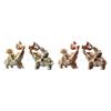 2x Lucky Elephant Statues Novelty Realistic Collection Animal Figurines for Festival Dining Room Bookshelf Indoor Farmhouse
