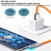 6A Type C USB Cable 120W Fast Charging 180 Degree Elbow for Phone 1m 1.5m 2m Poco Game Use