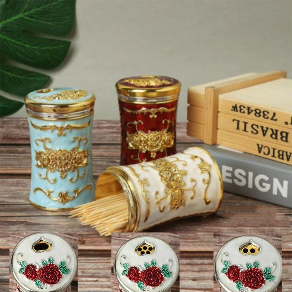 European Style Toothpick Container Lightweight Toothpick Organizer Case Gifts Toothpick Bucket