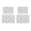 4 Set Silicone Beads Moulds Mold Resin Jewelry Making Pendant Craft DIY Tool