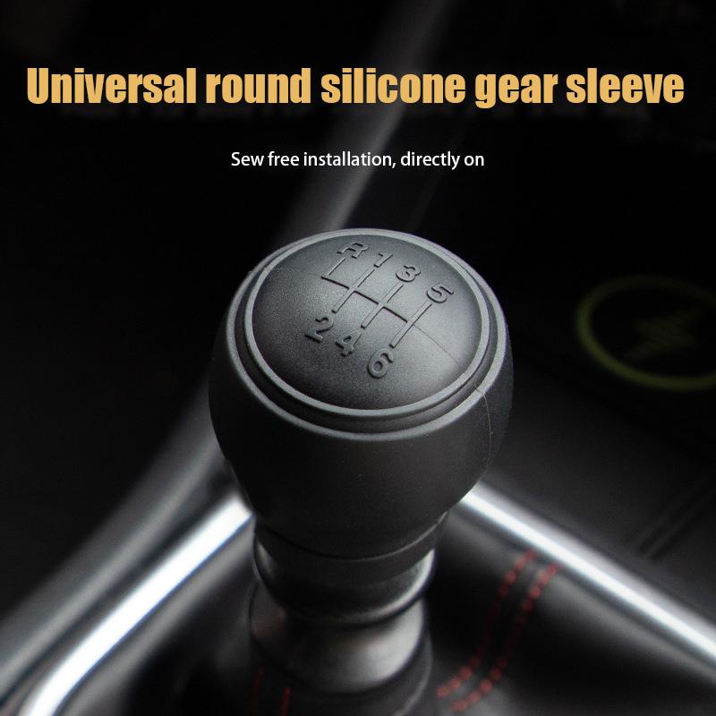 Wear-Resistant Gear Rod Cover Universal Silicone Car Gear Head Shift Knob Cover Gear Shift Non Slip Grip Handle Case