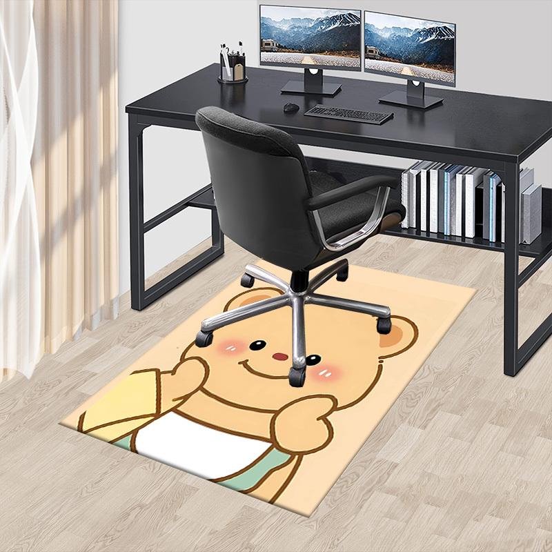 1PC Bear Cartoon Extra Large Non-Slip Floor Carpet, Office, Family, Bedroom, Studio - Large Area Rug Indoor Rugs, Vibrant Colors-A252